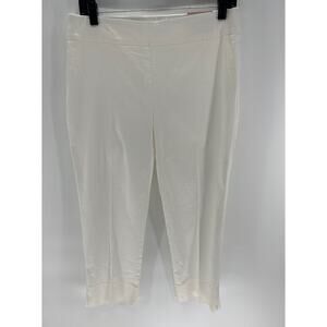 Eliane Rose Classic stretch Fit White Size 6 cropped pants